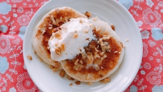アイスクリームのせホットク