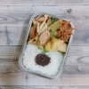 キャベツとおさかなソーセージのぽん酢マヨ炒め弁当