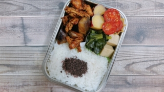 なすと豚肉の甜麺醤炒め弁当