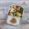 青梗菜とウインナーの卵炒め弁当