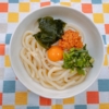 鮭明太まぜうどん
