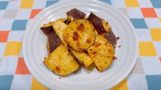 さつまいものおかかバター醤油炒め