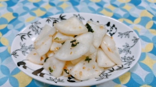 かぶのさっぱり青じそと焼きさば風サラダ