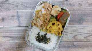 豚肉と長ねぎのぽん酢炒め弁当