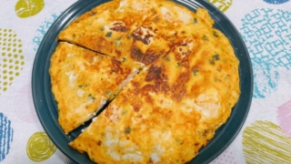 松茸風味のオムレツ