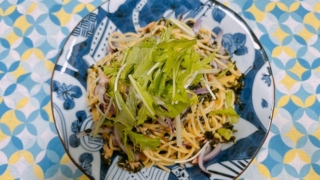 みかん香るアボカドツナパスタ