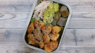 鶏ささみのごま照り焼き丼弁当