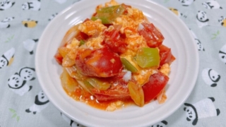トマトの卵炒め
