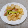 じゃがいもとアスパラのベーコン炒め