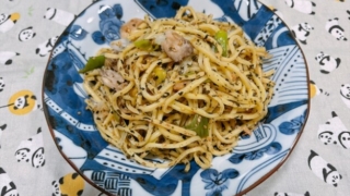 まぜかけごまわかめえび焼きそば
